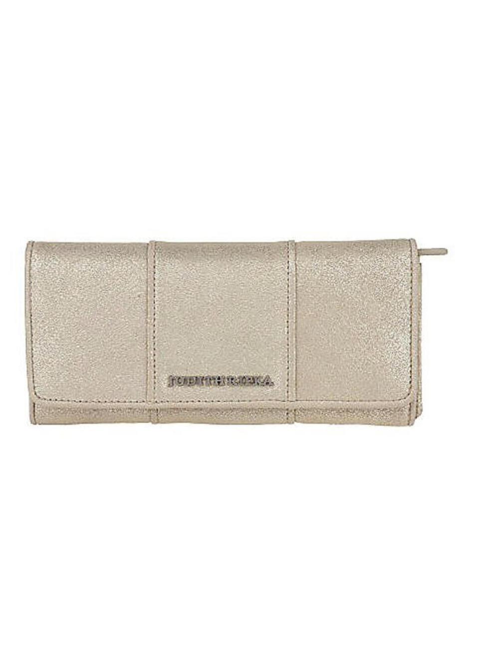 NEW Judith Ripka BEDFORD Weathered Gold Metallic Wallet - SOFT METALLIC GOLD